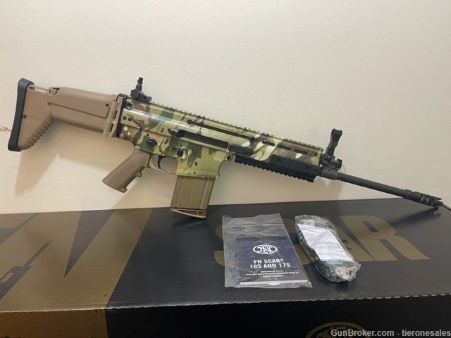FN SCAR 17 S NRCH 16" 7.62x51 factory Multi Cam -Special Edition  -img-1