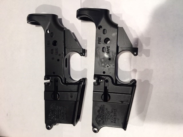 Anderson Manufacturing Stripped Lower Receiver AR-15 2 Lowers Cons Serial #-img-0