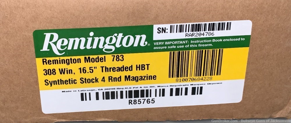 Remington Firearms 783 308 Win 4+1 16.50" Flat Dark Earth Blued -img-5