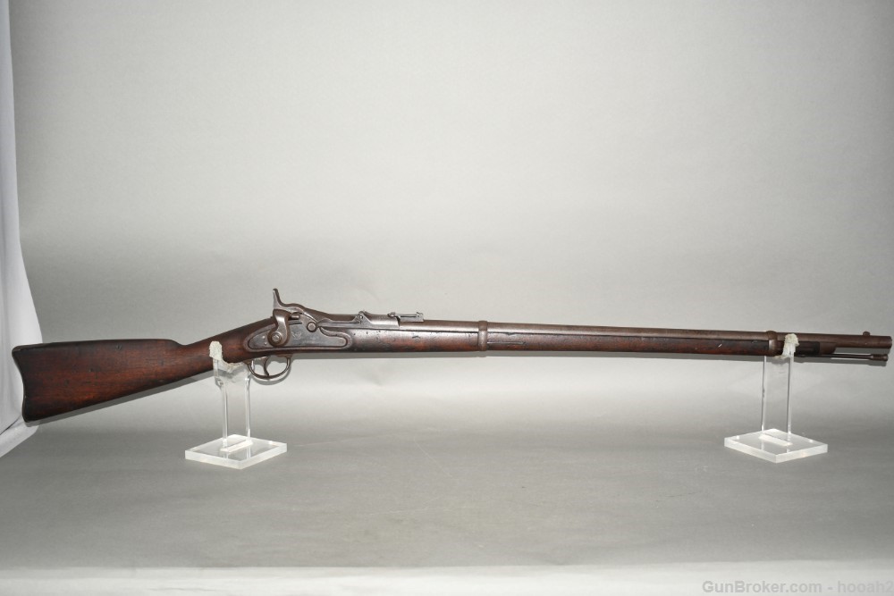 Antique US Springfield Model 1869 Cadet Trapdoor Single Shot Rifle 50-70-img-0
