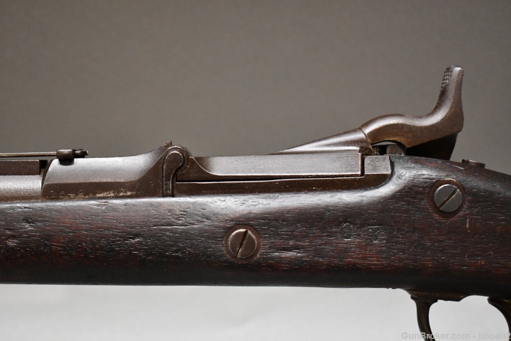 Antique US Springfield Model 1869 Cadet Trapdoor Single Shot Rifle 50-70-img-11