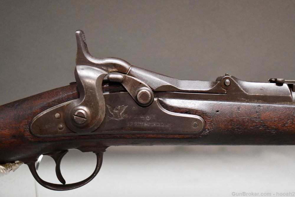 Antique US Springfield Model 1869 Cadet Trapdoor Single Shot Rifle 50-70-img-4