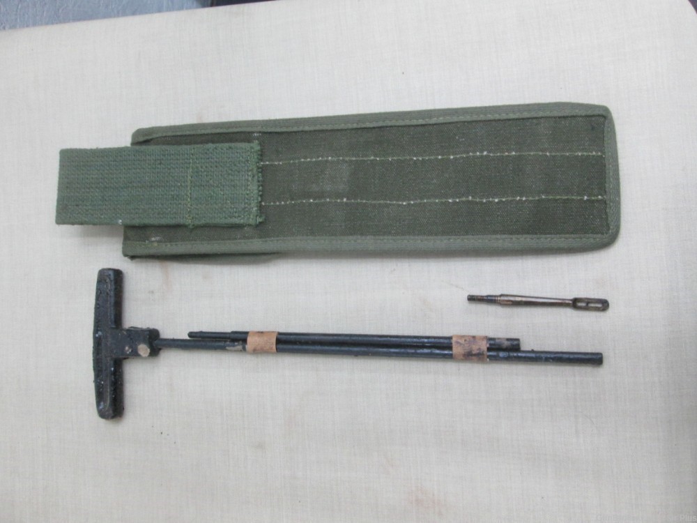 Unissued USGI 30 Cal. M1Carbine Cleaning Rod Set with Swab Tip and Case-img-1
