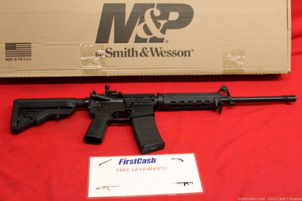 Smith&Wesson  M&P-15 5.56Nato, M&P Ar w/b5 furniture and flip up sights.-img-0