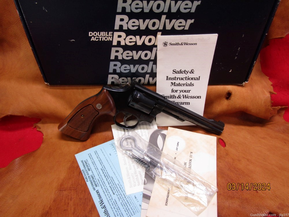 Smith & Wesson 17-5 K22 Masterpiece 22 LR 6 Shot Double Action Revolver-img-0