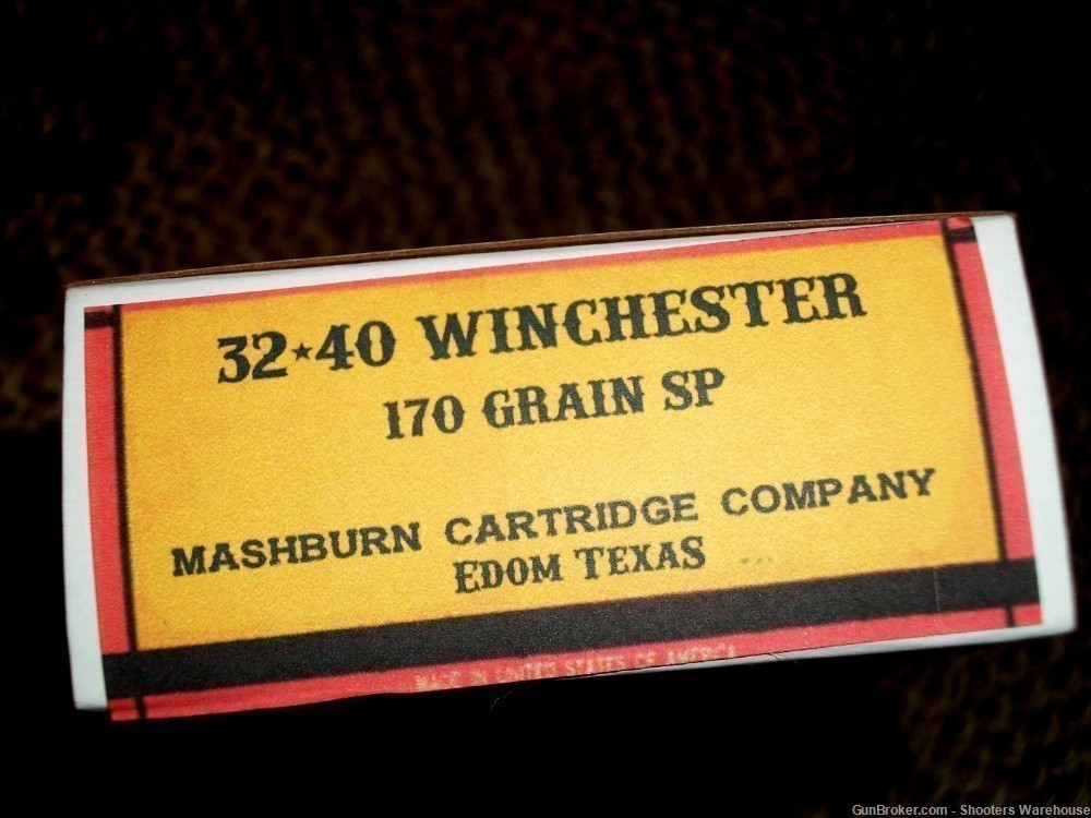 32-40 Winchester 170gr SP Mashburn Cartridge Company 20rds NEW-img-1