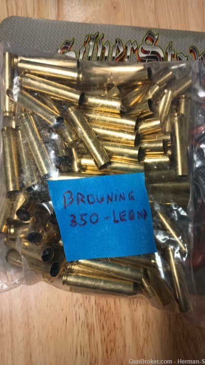 350  Legend Brass - Browning Once Fired- 100 pcs-img-0