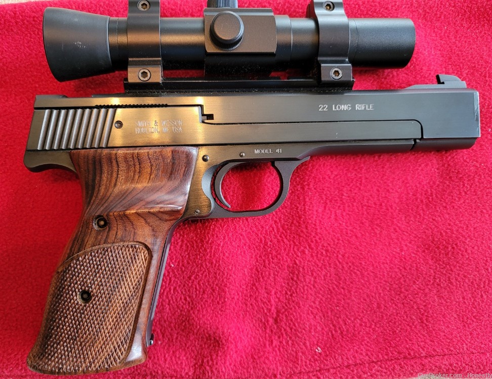 S&W Model 41 .22 LR Match Target Pistol w/Ultra Red Dot-img-1
