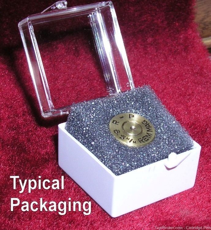 HORNADY 6.5 PRC  Brass  Cartridge Hat Pin  Tie Tac  Ammo Bullet-img-3