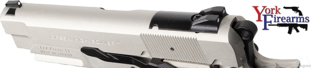 EAA Girsan High Power MCP35 PI LW OPS 9mm Silver 15RD Handgun NEW 393446-img-2