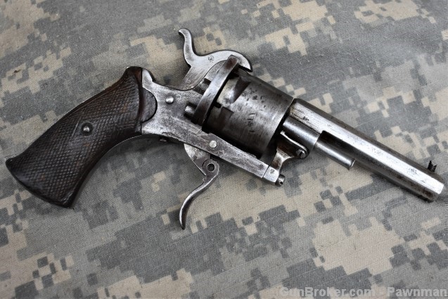 Belgian "Guardian American" 7mm pinfire revolver-img-1