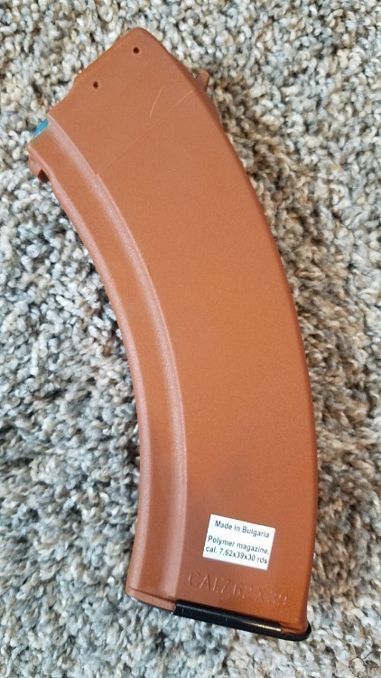 Fakelite 30rd Bulgarian Ak47 magazine 7.62x39mm orange polymer AK-47-img-0