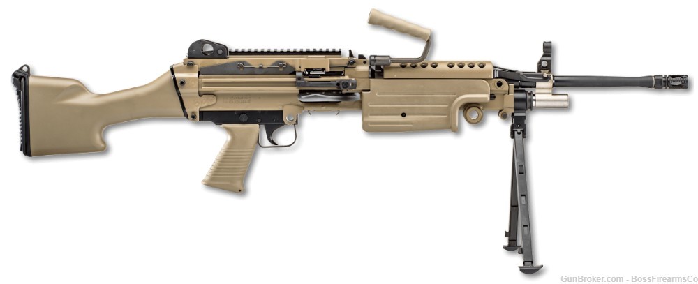FN America M249s 5.56 NATO Semi-Auto Rifle 16.1" FDE 46-100170-img-0