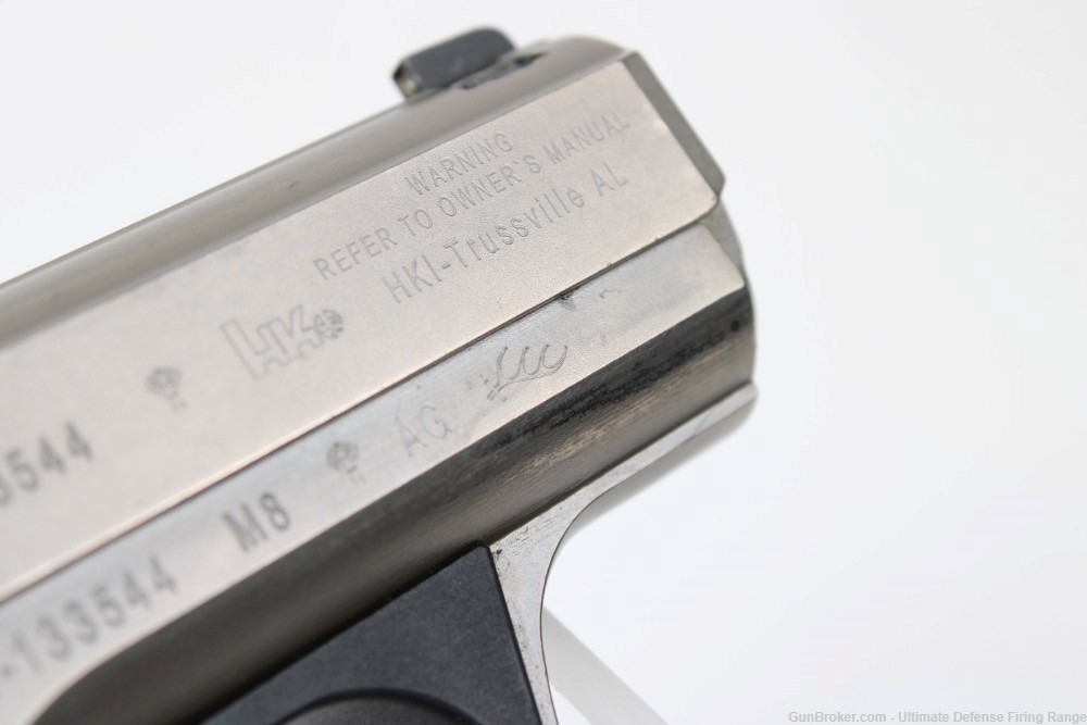 Rare H&K P7M8 Heckler & Koch H&K Nickel P7M8 9mm Squeeze Cocker AG Date Cod-img-21