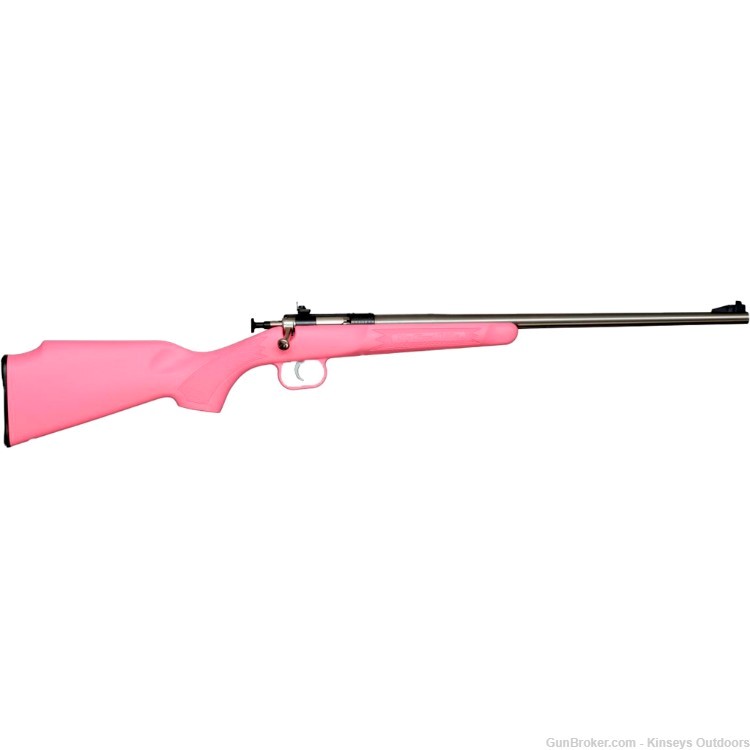 Keystone Crickett My First Rifle 22 LR 16 in. Pink Stainless RH-img-0
