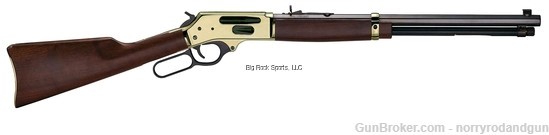 Henry H009BGL Lever Action Rifle 30-30 Win, 20" Bbl, Blue, Brass Receiver-img-0