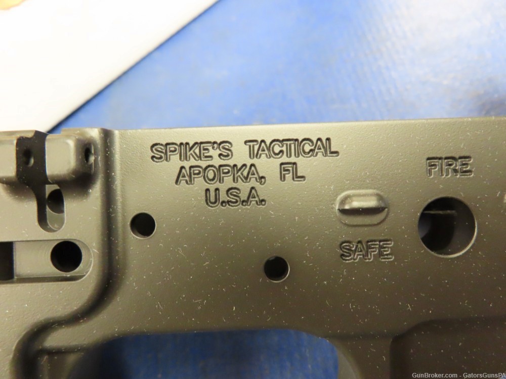 Spikes Tactical ST15 Multi Cal Lower Receiver Thin Blue Line -img-2
