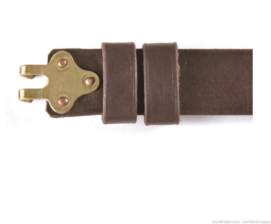 M1907 Military Leather Rifle Sling Garand Springfield Unmarked-img-1