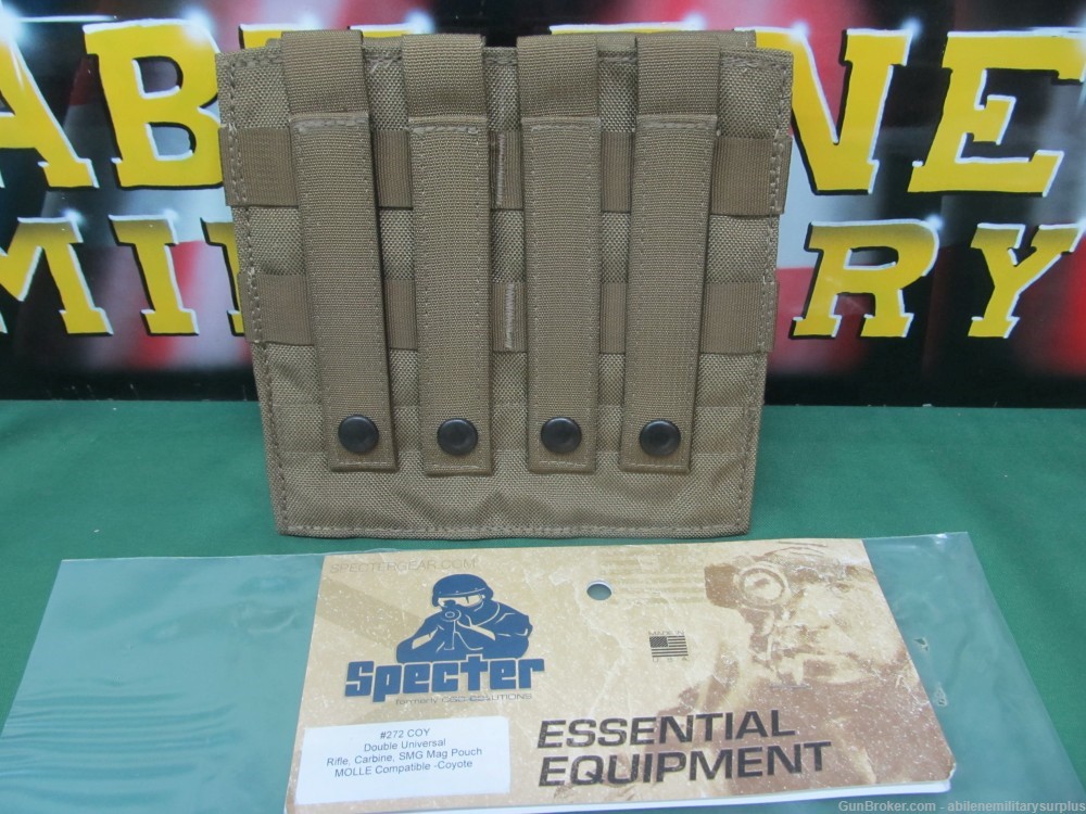 Ammo Pouch Coyote Brown Double Magazine Pouch Specter Gear 2x2 Magazine-img-0