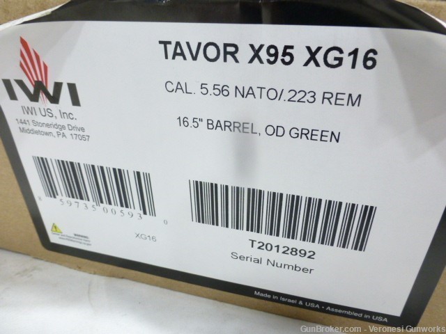 IWI Tavor X95 5.56 16.5" 1:7 30 rd Iron Sights MLOK Picatinny XG16-img-11