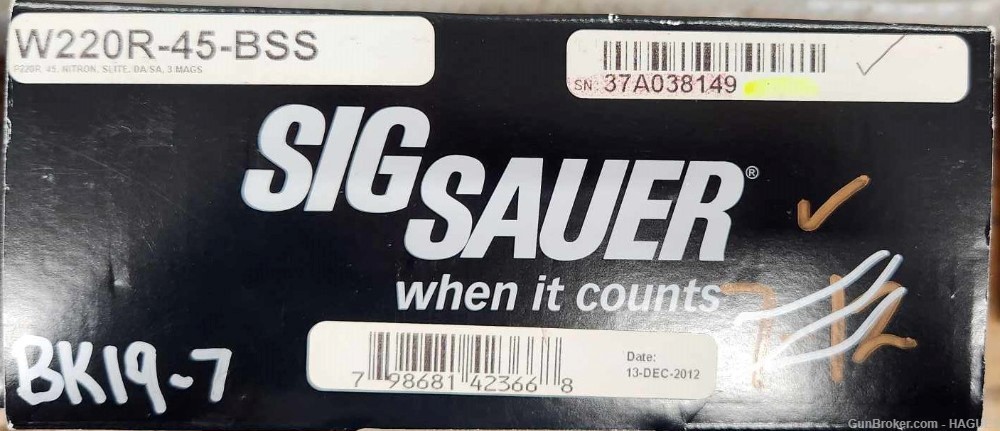 New Old Stock: Sig Sauer P220R .45 ACP Semi Auto - W220R-45-BSS-img-1