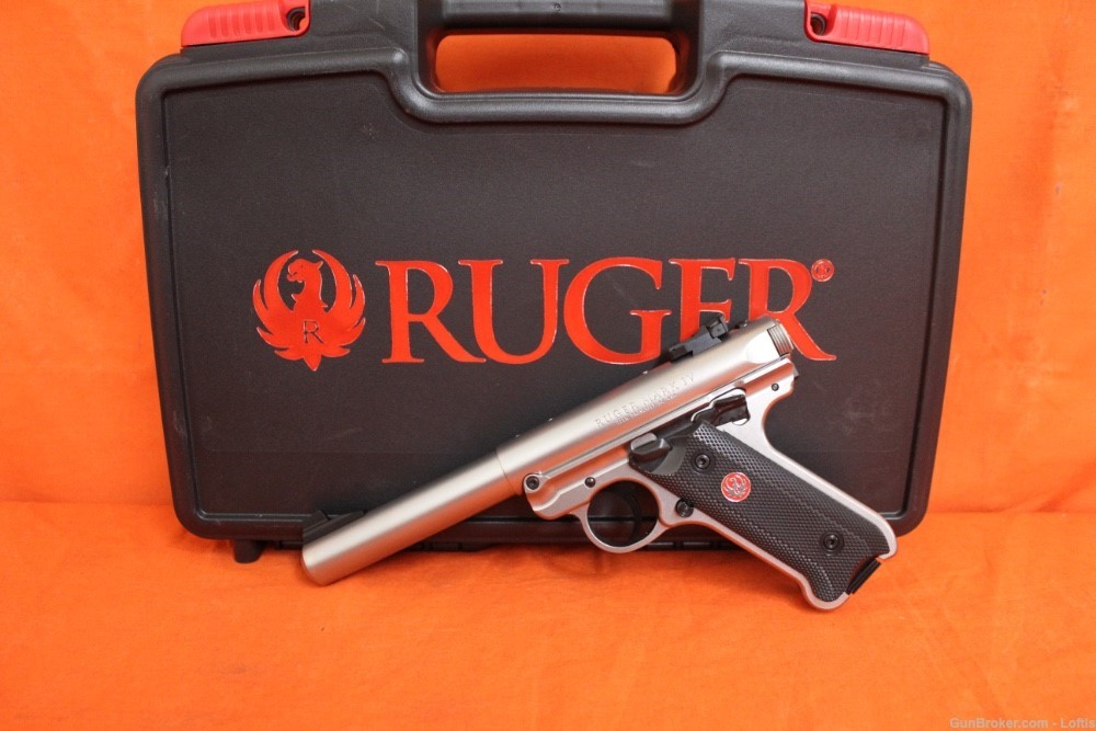 Ruger Mark IV Target Stainless .22lr NEW! Free Layaway!-img-0