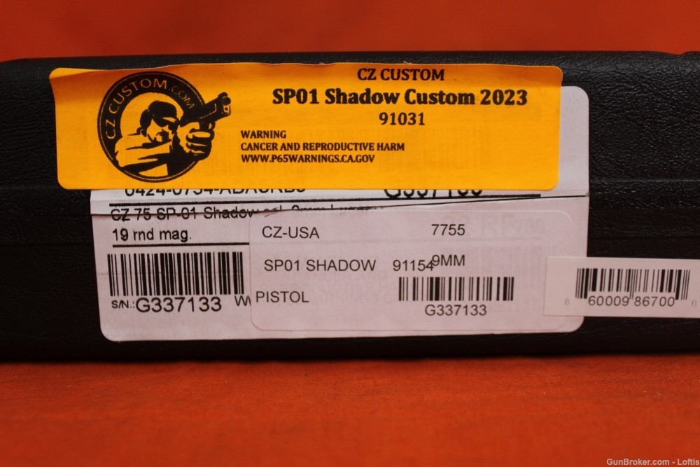 CZ 75 SP-01 Shadow Custom 9mm NEW! Free Layaway!-img-1
