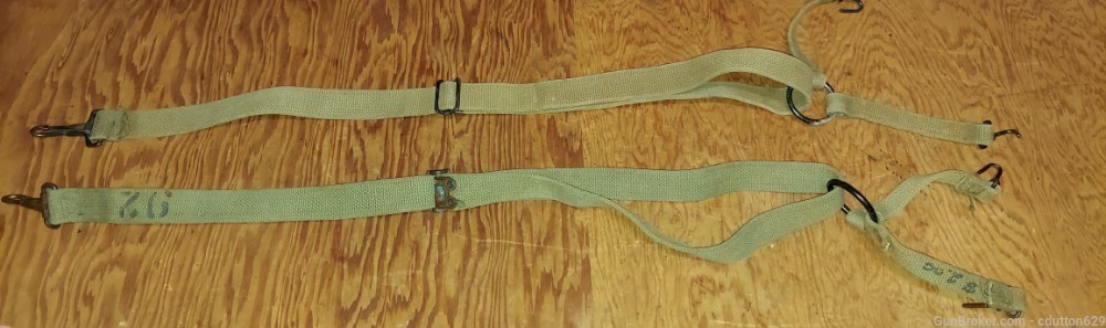 USGI WWII equipment web suspenders - original-img-0