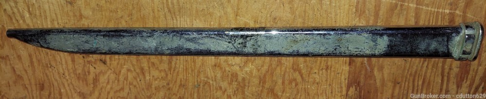 Japanese Arisaka bayonet scabbard chromed-img-0