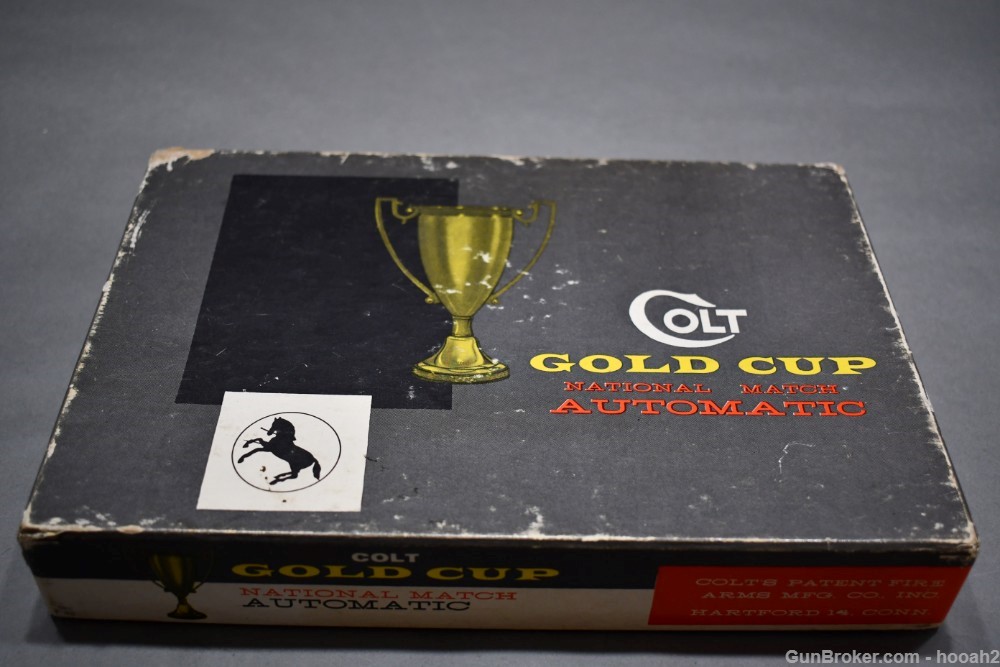 Nice Colt Gold Cup National Match 1911 45 ACP Pistol W Box 1967 C&R-img-45
