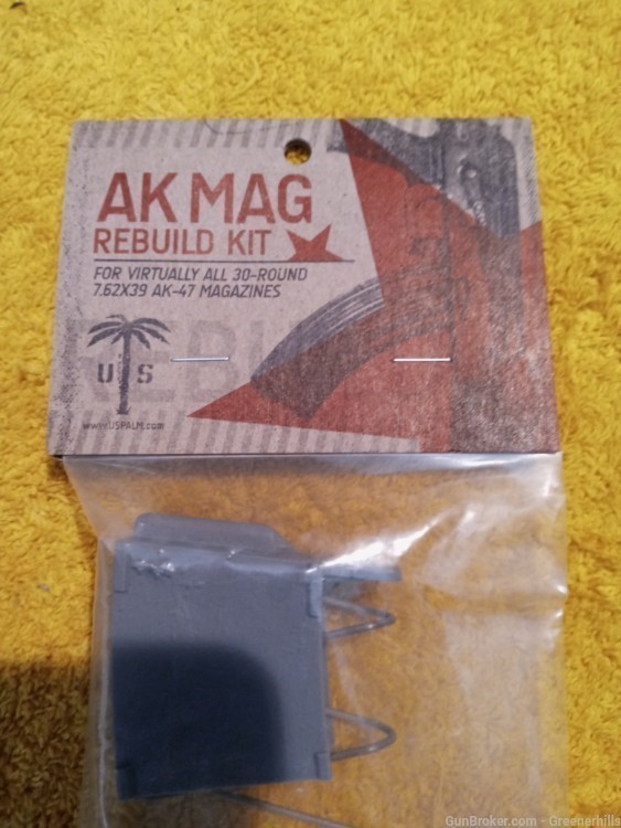 US Palm AK mag rebuild kit, spring follower floor plate latch-img-3