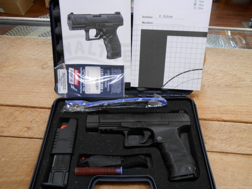 Walther PPQ M2 9MM 5" Bbl. W/ Box, Papers, Holster-img-0