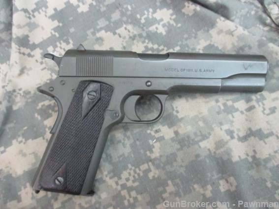 Colt US Property marked 1911 made 1918 45ACP-img-1