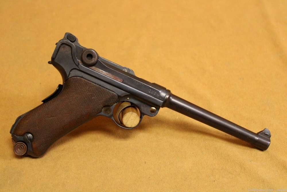 DWM 1906 Navy Luger w/ Holster, Stock (Commercial, German, WW1)-img-5
