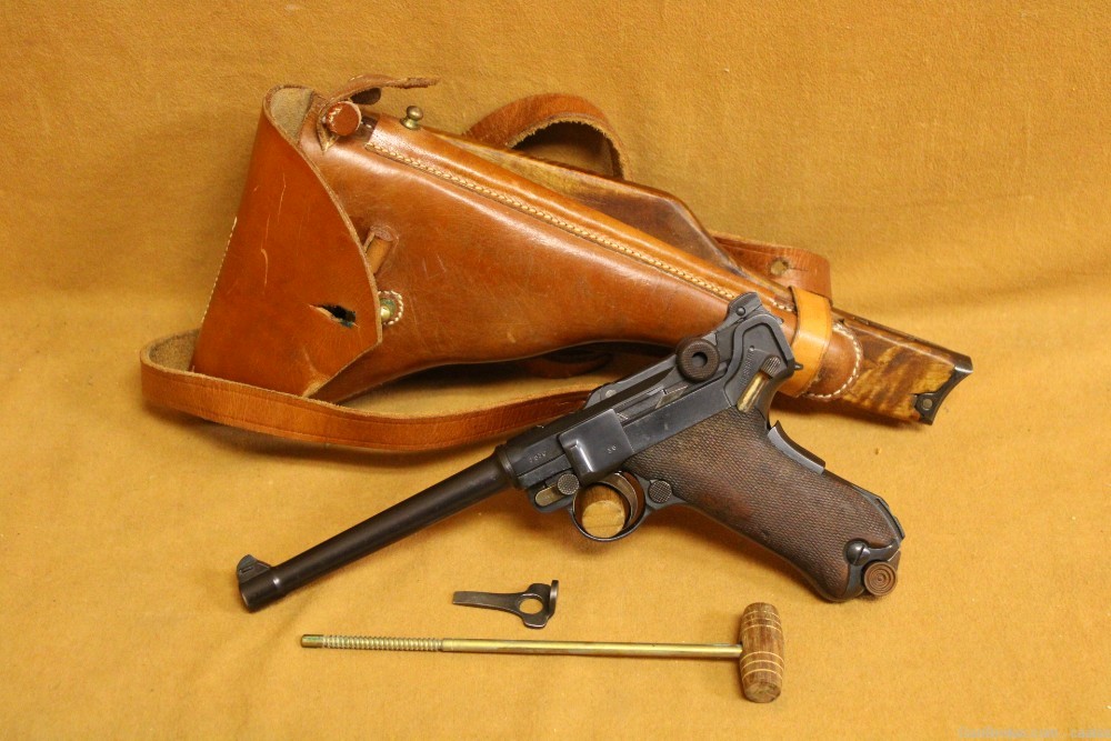 DWM 1906 Navy Luger w/ Holster, Stock (Commercial, German, WW1)-img-0