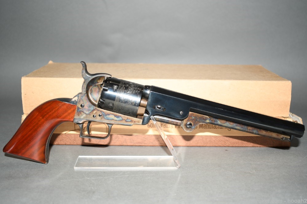 Nice Colt 2nd Gen 1851 Navy Percussion Revolver 36 Cal W Box 1971-img-0