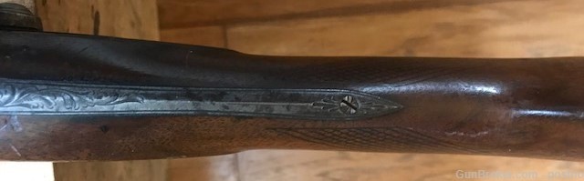 J P Lower Marked 1/2 stock .42 Rifle-img-4