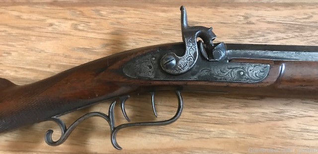 J P Lower Marked 1/2 stock .42 Rifle-img-0