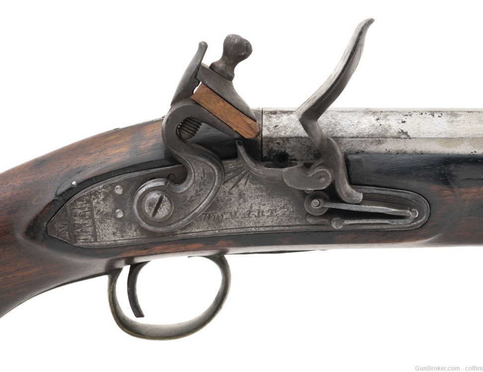English Flintlock Pistol .75 caliber (AH3076)-img-1