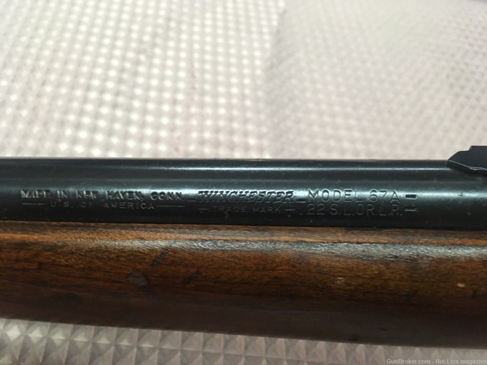Winchester model 67A Junior .22 rifle  20" barrel.-img-3