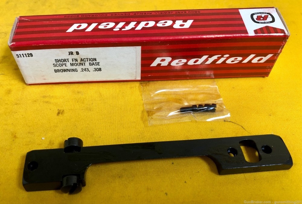 Redfield 511129 Browning Short FN Action Scope Mount Base-img-1