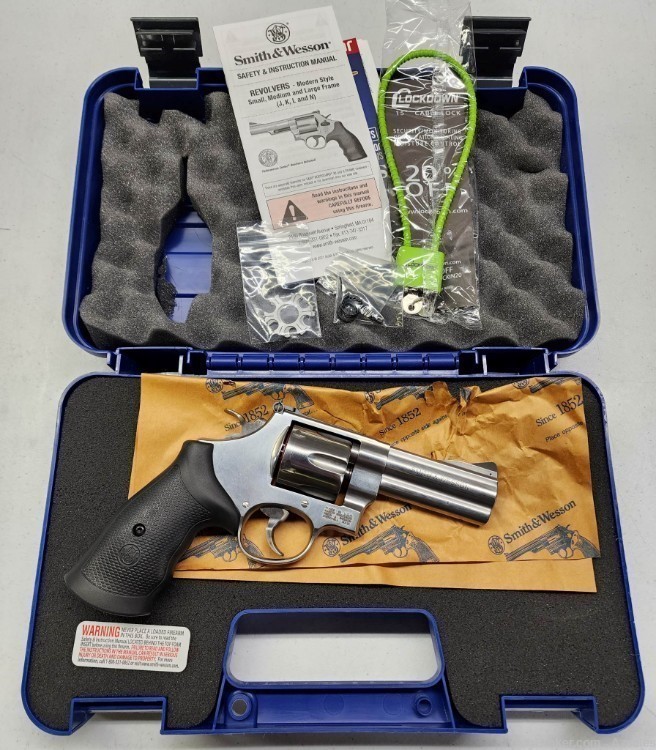 Smith & Wesson 610-3 10mm Stainless Revolver 3.875" barrel New 12463-img-1
