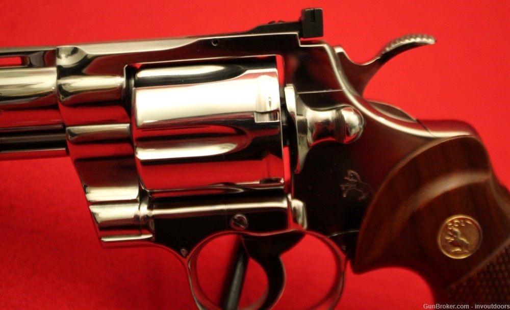 Colt Python Bright Stainless steel .357 Magnum 6"-1985-img-9