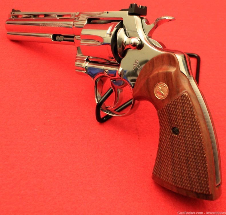 Colt Python Bright Stainless steel .357 Magnum 6"-1985-img-3