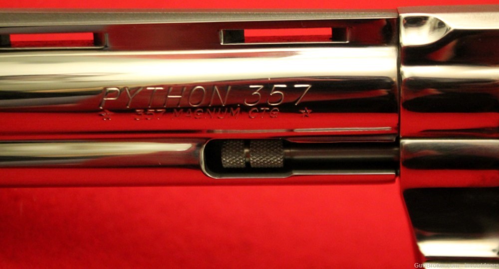 Colt Python Bright Stainless steel .357 Magnum 6"-1985-img-8