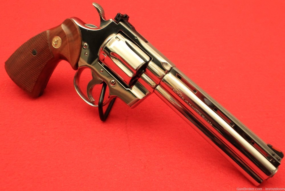 Colt Python Bright Stainless steel .357 Magnum 6"-1985-img-2