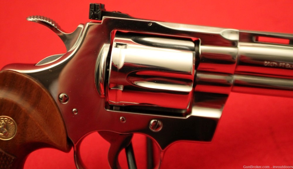 Colt Python Bright Stainless steel .357 Magnum 6"-1985-img-11