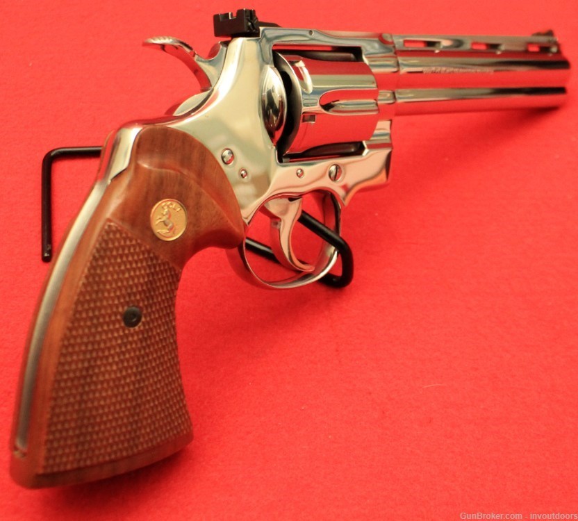 Colt Python Bright Stainless steel .357 Magnum 6"-1985-img-7