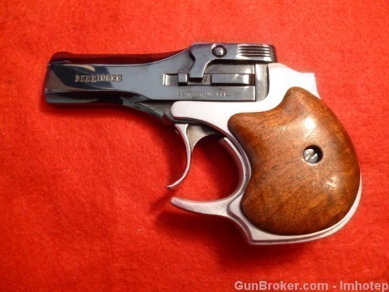 High Standard Nickel Derringer .22 Magnum -img-1