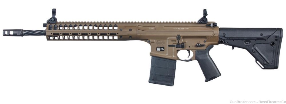 LWRC International REPR MKII 7.62x51mm Semi-Auto Rifle 16" Patriot Brown-img-0